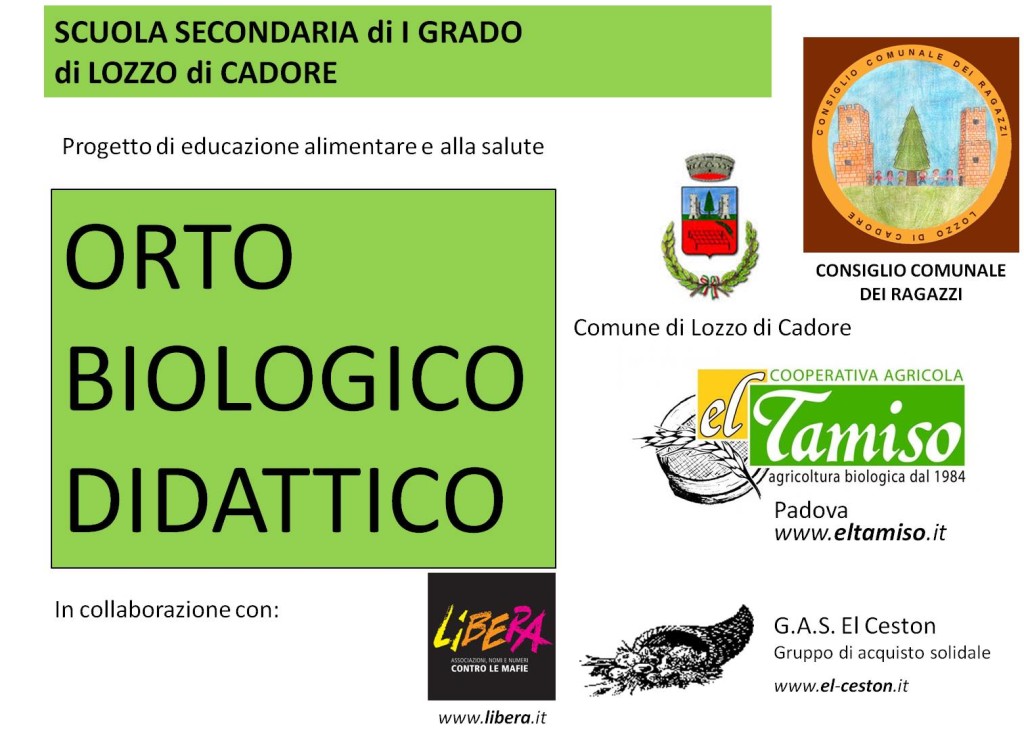 cartello orto biologico lozzo